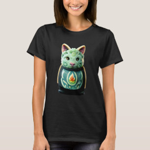 Camiseta Gato Colorido Con Ojo Y Cara - Diseño Gráfico Geni