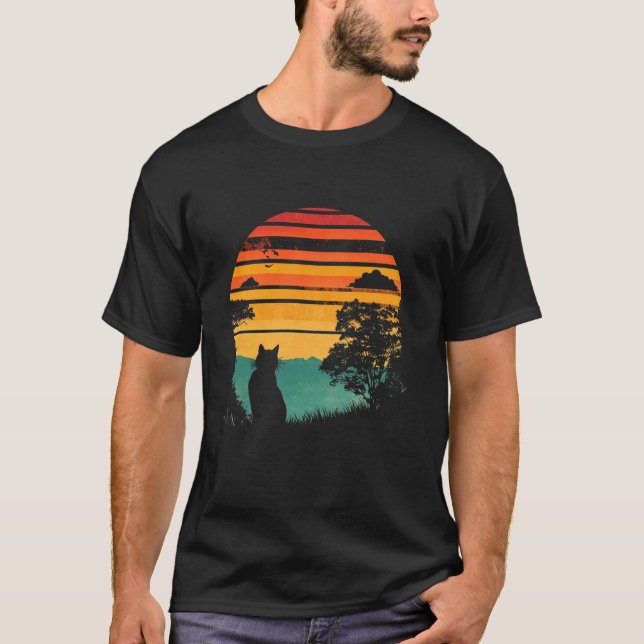 Camiseta Gato Colorido de Verano (Anverso)
