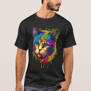 Camiseta Gato colorido lindo para gatito Gatito Colorido 3