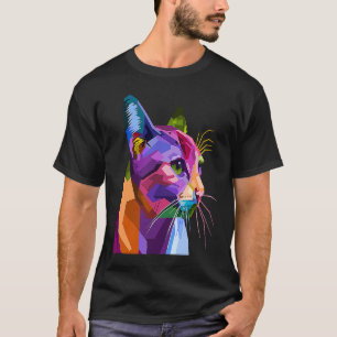 Camiseta Gato Colorido para Gatito Adopción de Gatos