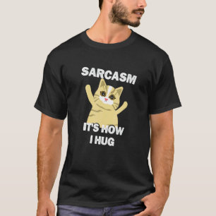 Camiseta Gato Colorido Sarcástico Es Así Como Abrazo