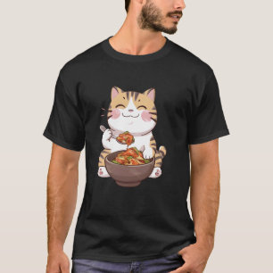 Camiseta Gato comiendo kimchi