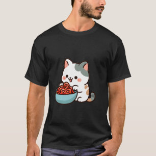Camiseta Gato comiendo kimchi