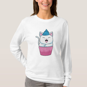 Camiseta Gato comiendo muffin