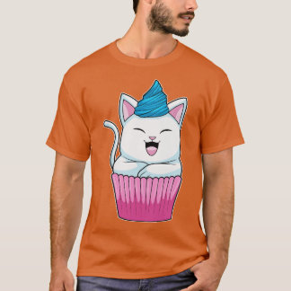 Camiseta Gato comiendo muffin