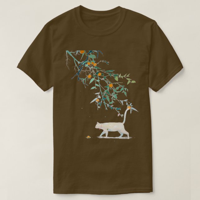 Camiseta Gato comiendo Persimmon (Diseño del anverso)
