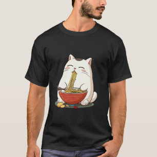 Camiseta Gato comiendo Ramen, que necesita palillos, NomNom