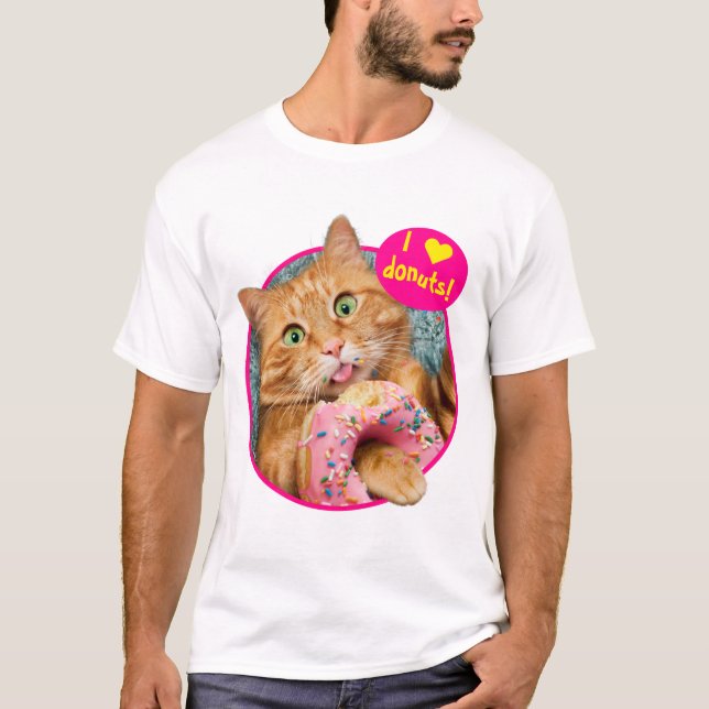 Camiseta Gato comiendo sin comer (Anverso)