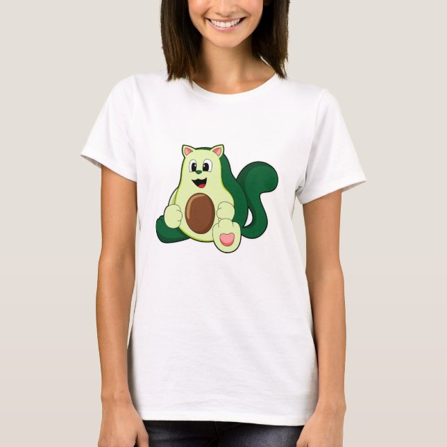 Camiseta Gato como aguacate (Anverso)