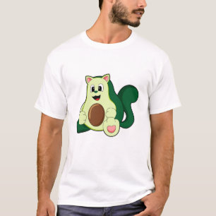 Camiseta Gato como aguacate