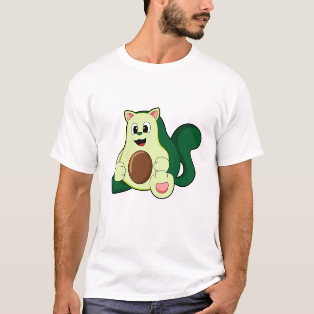 Camiseta Gato como aguacate (Anverso)