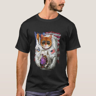 Camiseta , Gato como Astronauta Piloto, Comandante del Tran