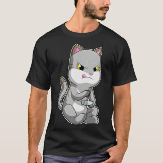 Camiseta Gato como con Joystick