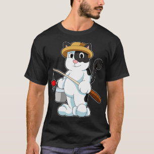 Camiseta Gato como enredo con cubo de agua