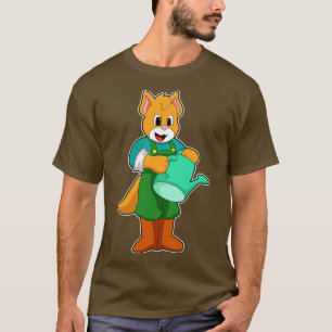 Camiseta Gato como granjero con agua