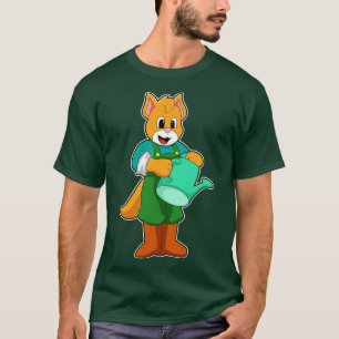 Camiseta Gato como granjero con agua