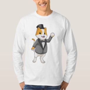 Camiseta Gato como novio con cinta