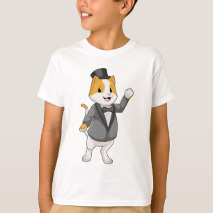 Camiseta Gato como novio con cinta