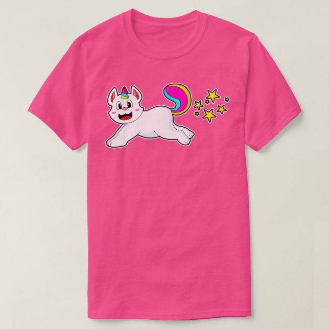Camiseta Gato como unicornio (Diseño del anverso)