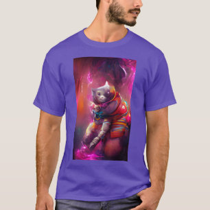 Camiseta Gato comonauta gatito extraño