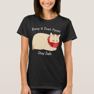 Camiseta Gato con 6 pies de separación