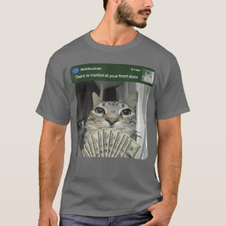 Camiseta Gato con amigos de meme de movimiento
