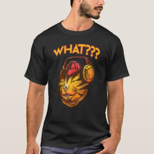 Camiseta Gato Con Auriculares Gamer Gato Coger Música Dj Cl