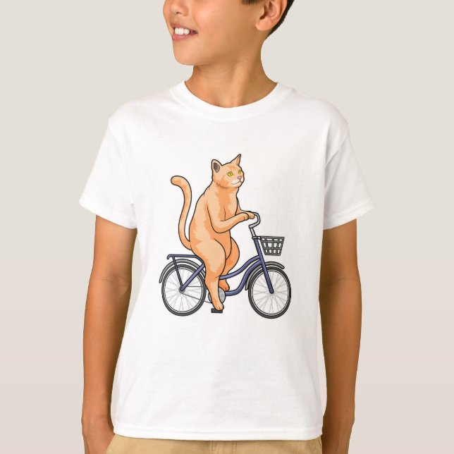 Camiseta Gato con bicicleta (Anverso)