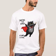 Gato con capa de superhéroe