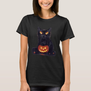Camiseta Gato con cara de calabaza - Guay Halloween Graphic