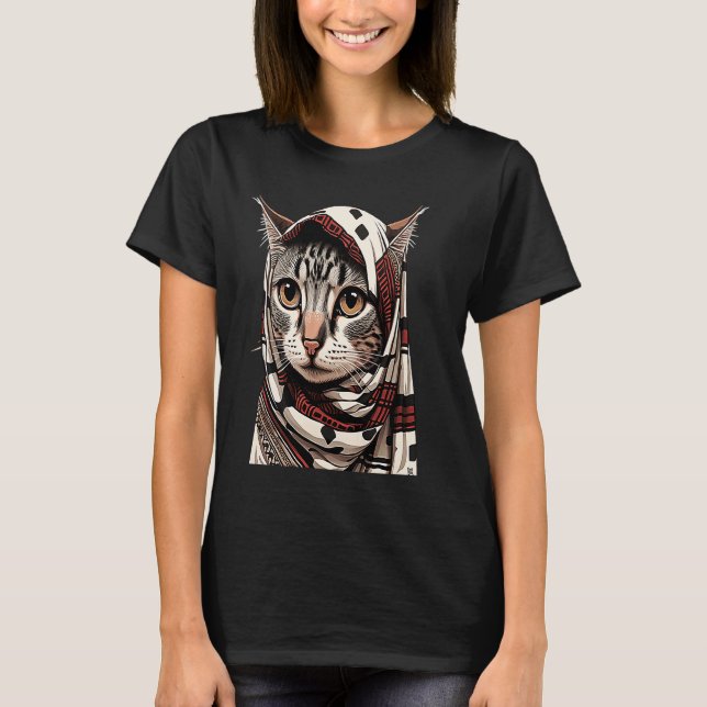Camiseta Gato con cara de escarcha (Anverso)