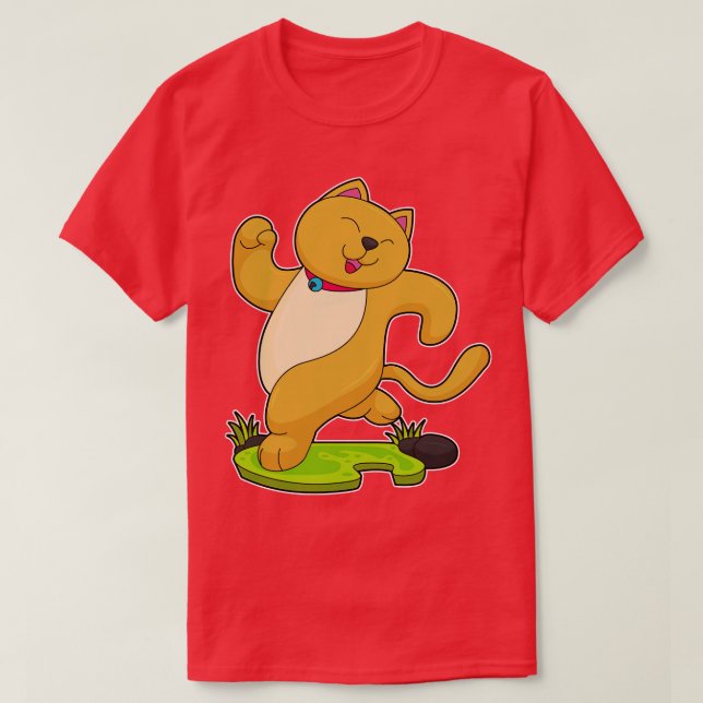 Camiseta Gato Con Choker En Ejecución (Diseño del anverso)