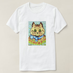 Camiseta Gato con cinta azul, Louis Wain