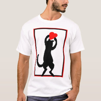 Camiseta Gato con el corazón