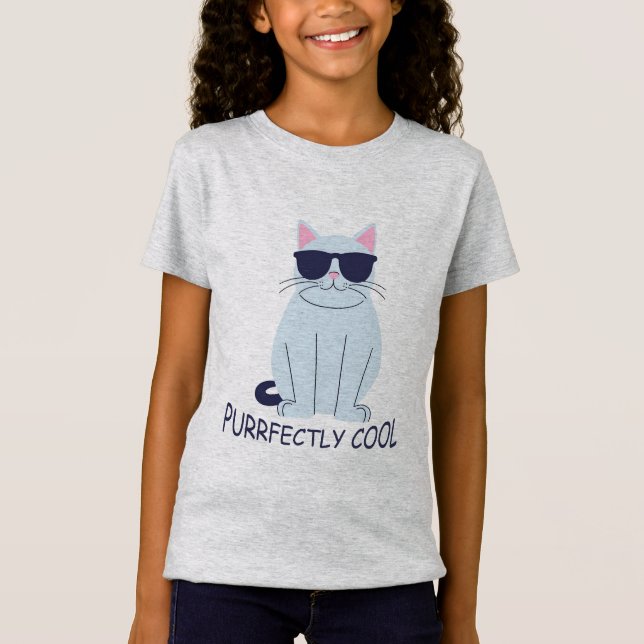 Camiseta Gato con gafas de sol (Anverso)