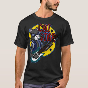 Camiseta Gato con gafas de sol como musulmán con guitarra
