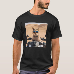 Camiseta Gato Con Gafas De Sol En El Desierto Árabe, Matc
