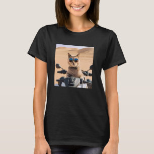 Camiseta Gato con gafas de sol en el desierto arábigo, coin