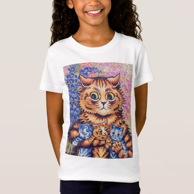 Camiseta Gato con gatitos, Louis Wain (Anverso)
