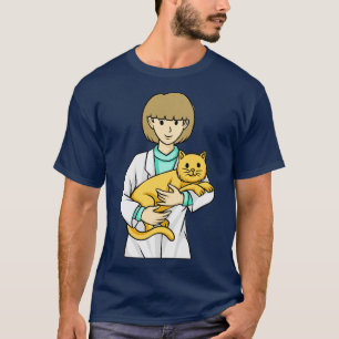 Camiseta Gato Con Gatos Veterinarios Vet
