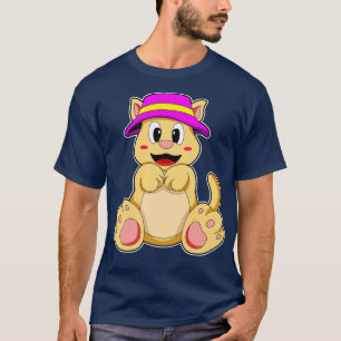 Camiseta Gato con Gorra