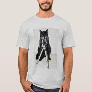 Camiseta Gato con la cámara