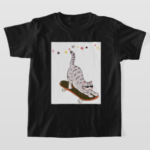Camiseta Gato con la Tabla