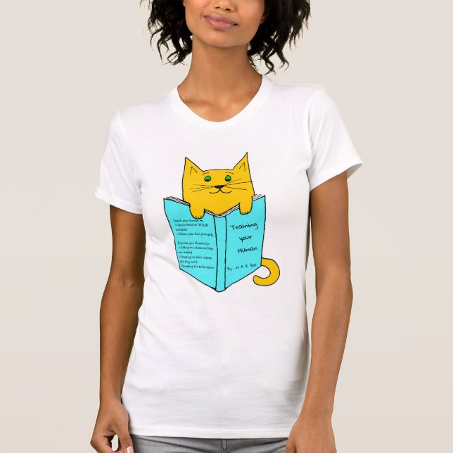 Camiseta Gato con libro (Anverso)