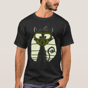 Camiseta Gato Con Máscara De Paintball Gato De Paintball Ga