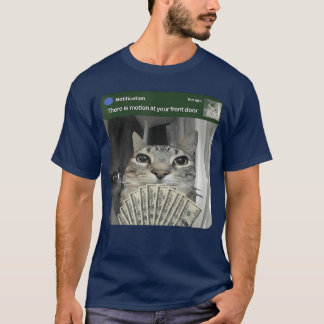 Camiseta Gato con meme de movimiento divertido chico chico