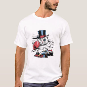 Camiseta Gato con monóculo con guante de boxeo y divertido