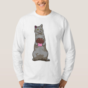 Camiseta Gato con Muffin