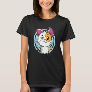 Camiseta Gato Con Oídos Grandes Parece Escéptico