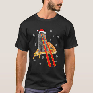 Camiseta Gato Con Ojos Láser Gato Pizza